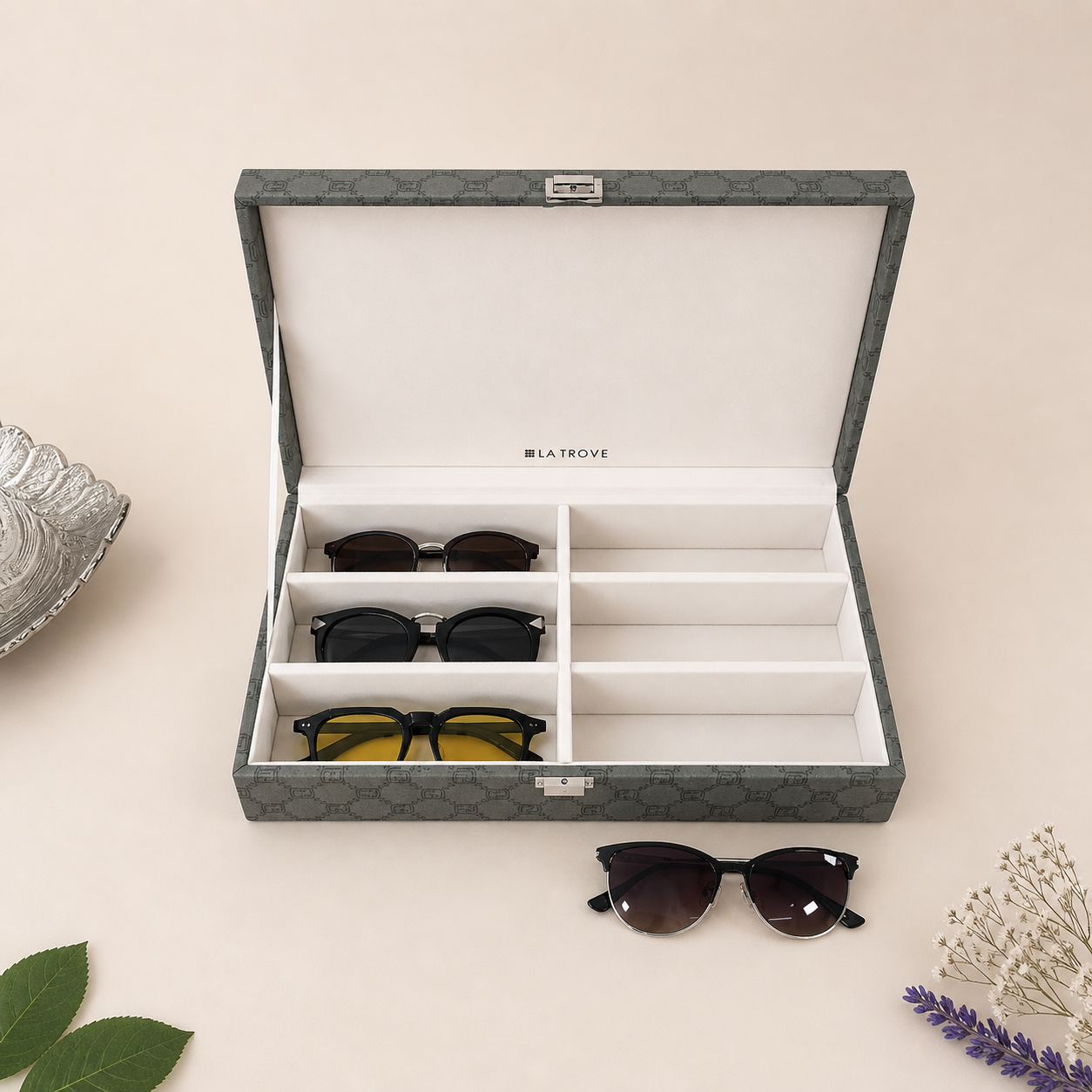 Designer 6 Slot Sunglass Box