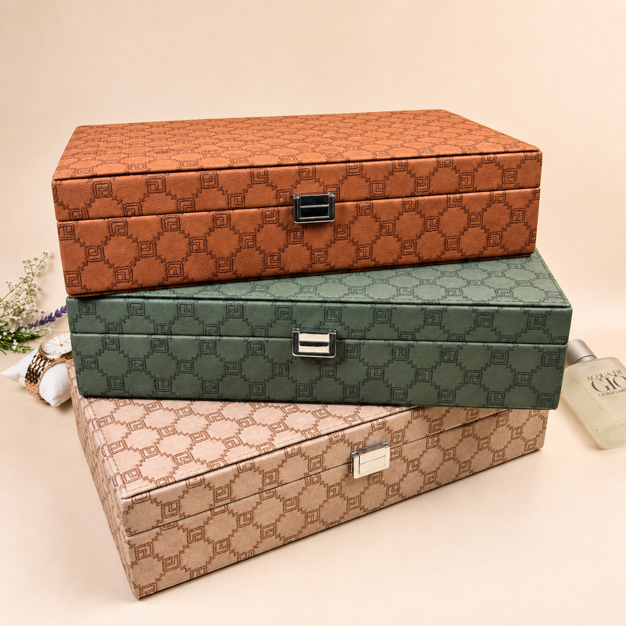 Designer 12-Slot Watch Box
