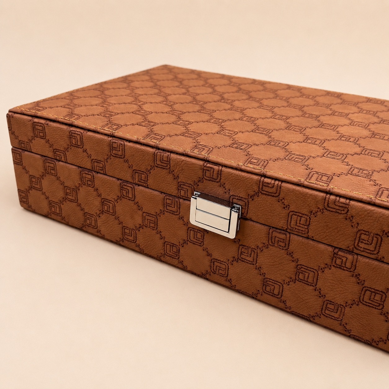 Designer 10 Slot Tie & Pocket Square Box