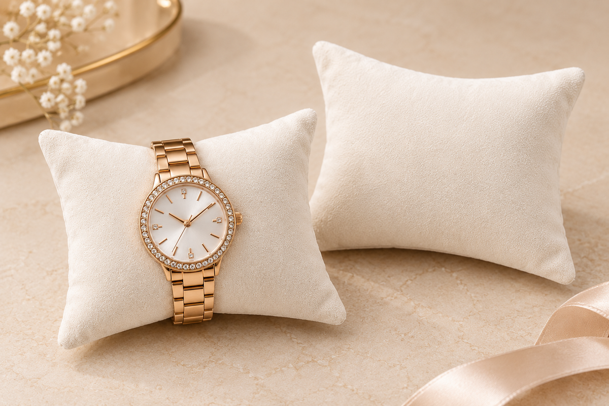 Velvet Watch Display Pillow