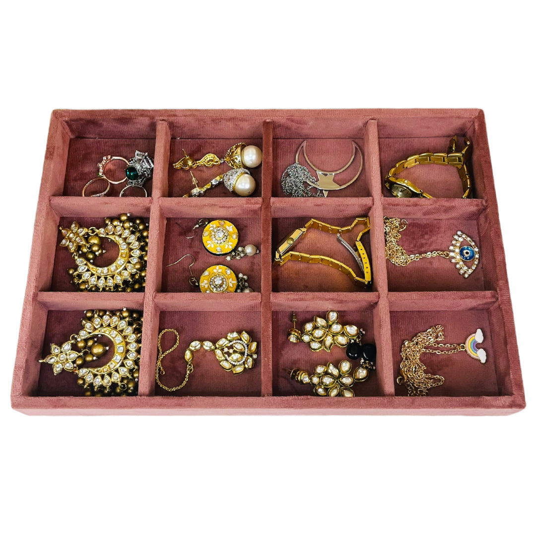 Luxury 12 Grid Jewellery Tray