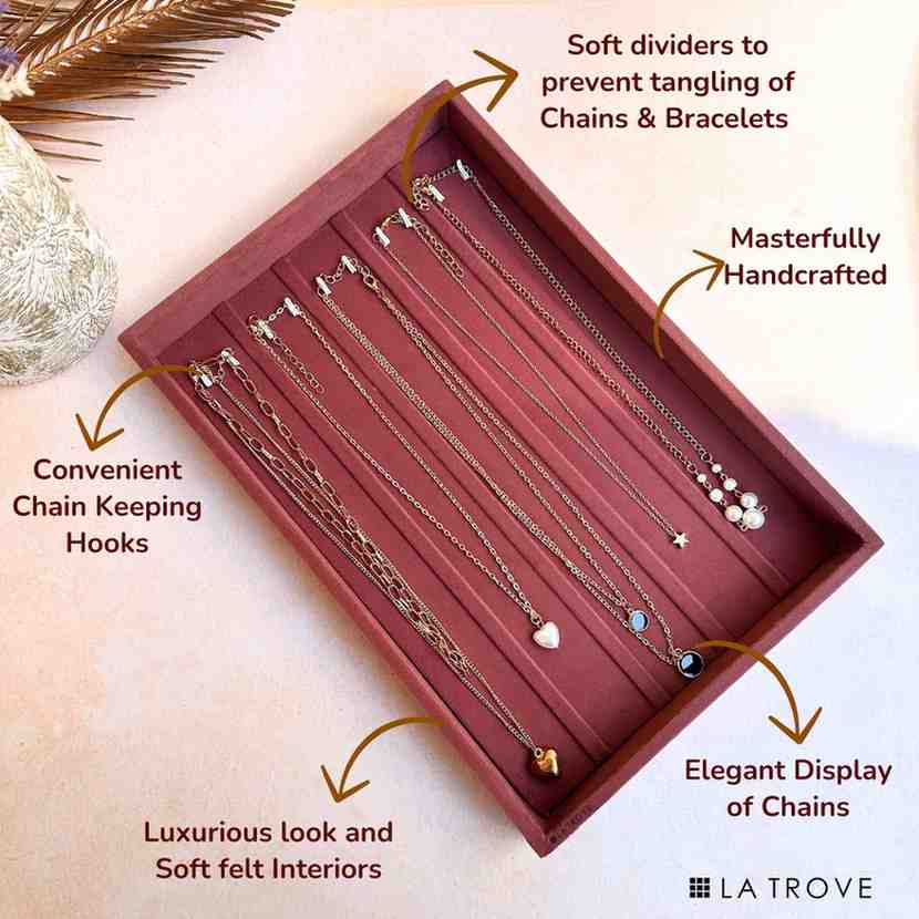 Chain Necklace Jewellery Tray Organiser
