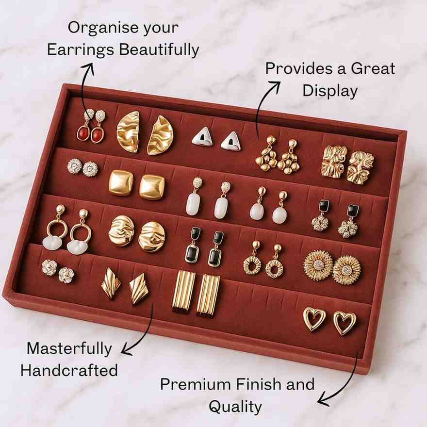 Earring Tray for Earrings, Studs & Small Jewellery