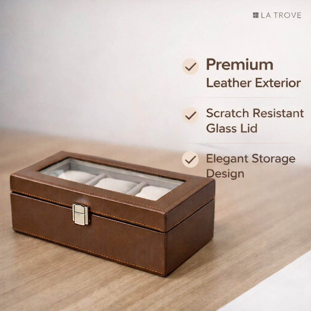 TBT 3 Slot Watch Box Organizer